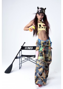 HER3662024 SUMMER ILOV3CATS TROUSERS