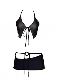 366Vol21 black racing gal set swimsuit